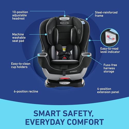 Graco 1963212 Extend2Fit Convertible Car Seat Gotham