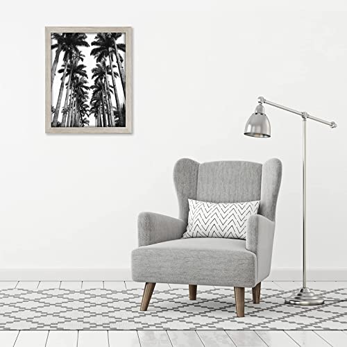 Americanflat 22x28 Poster Frame: Driftwood Style, Easy Hang