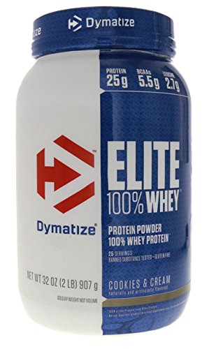 Dymatize Elite 100% Whey Protein Cookies & Cream 25g Protein