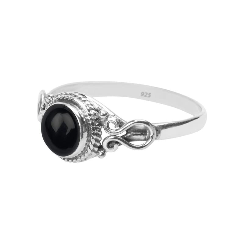 Navya Silver Shop: Safe, Nickel-Free Black Onyx Ring