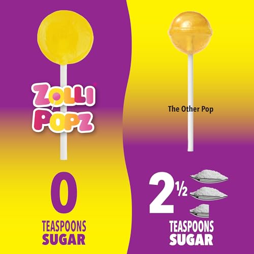Zollipops: Sugar-Free Peach Lollipops for Clean Teeth