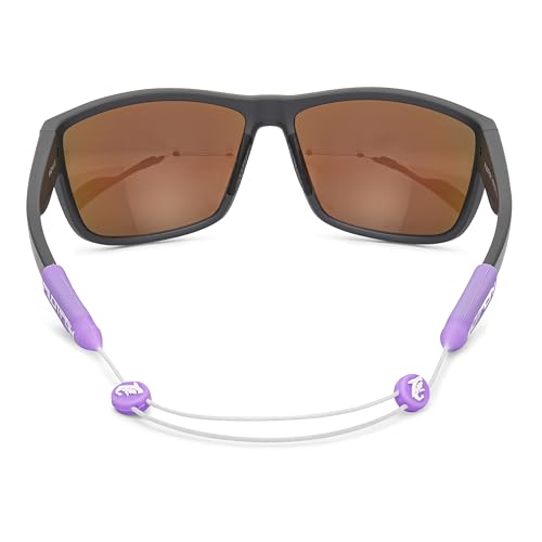 Pilotfish No Tail Adjustable Eyewear Retainer Cable Strap: Sunglasses Eyeglasses Glasses (16 Inch Purple Coral)