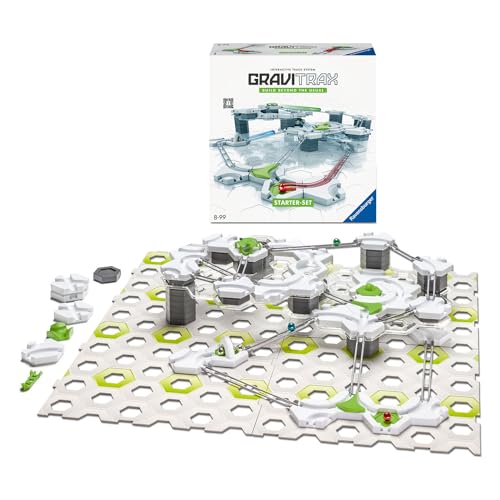 GraviTrax Starter-Set 22410 - GraviTrax Starterset für deine Kugelbahn - Murmelbahn und Konstruktionsspielzeug ab 8 Jahren Geschenk für Kinder alleine bespielbar