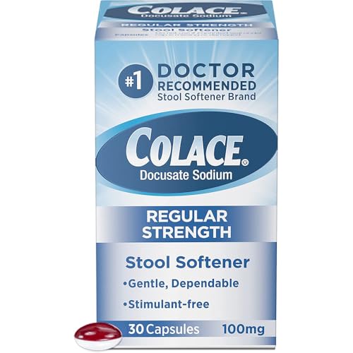 COLACE 100MG 30ct: Stool Softener & Laxative