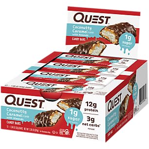 Quest Candy Bars - Coconutty Caramel with Almonds (12 Bars)