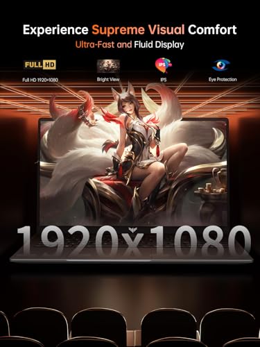 Newest Gaming Laptop Laptop with AMD Ryzen 7 5825U (8C/16T Up to 4.5GHz) 16GB RAM 512GB NVMe SSD Laptop Computer Radeon RX Vega 8 Graphics 16.1-inch FHD Display WiFi 6 53Wh Battery Backlit KB