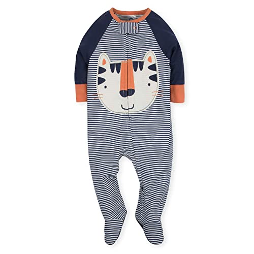 Grow by Gerber Mens 4 Pack Sleep 'N Play Footie Tiger/Hedgehog 0 Month One Size