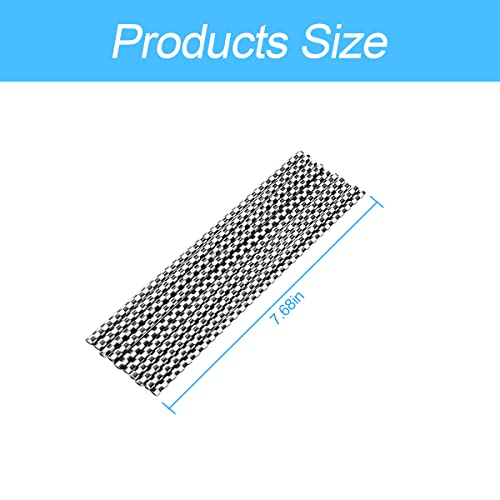 8sanlione 20PCS Car Air Conditioner Decoration Strip DIY Air Vent Outlet Trim Strip Bendable Car Interior Accessories Car Molding Strip for Most Air Vent Outlet (White/Lattice)