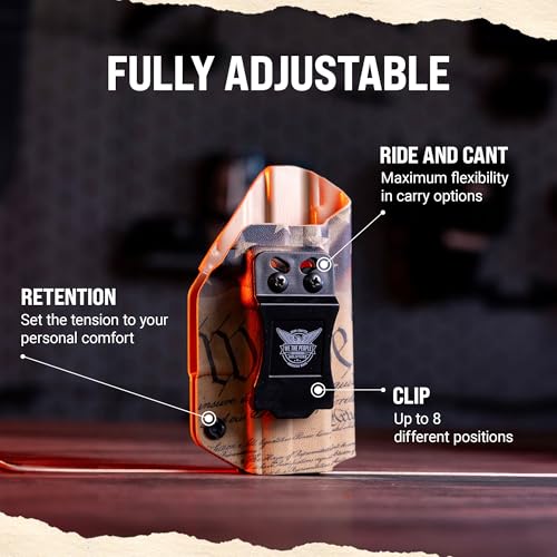 We The People Holsters - Black - Right Hand - IWB Holster Compatible with Anderson Kiger 9C / 9C Pro RDS