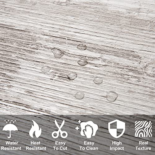 AULIGET 4 Pieces Peel and Stick Backsplash PVC Tile 3 Inch x 6 Inch Brown Birch Stick on Wall Tiles for Backsplash Kitchen Bathroom Laundry Room Camper Fireplace