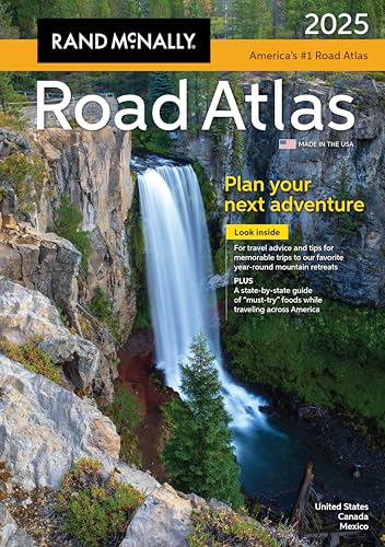 2025 Rand McNally Road Atlas: US & Canada Maps