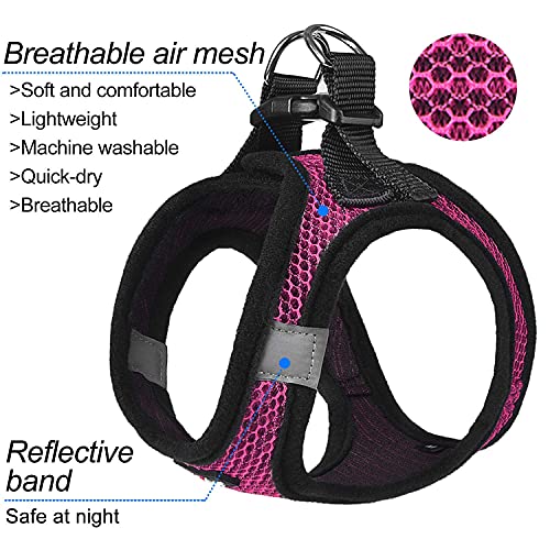 matilor Dog Harness Step-in Breathable Puppy Cat Dog Vest Harnesses for Small Medium Dogs