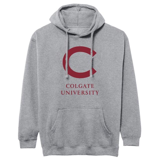 Barnesmith Colgate University CU Raiders Hooded Sweatshirt Heritage Charcoal Grey Large