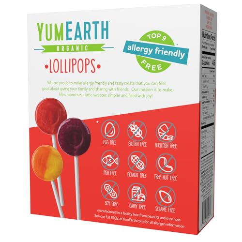 YUMEARTH Organic Lollipops Value Size Box 13.1 OZ