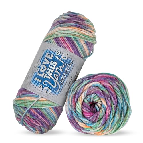 Hobby Lobby I Love This Yarn 252 Yards Sunset Print