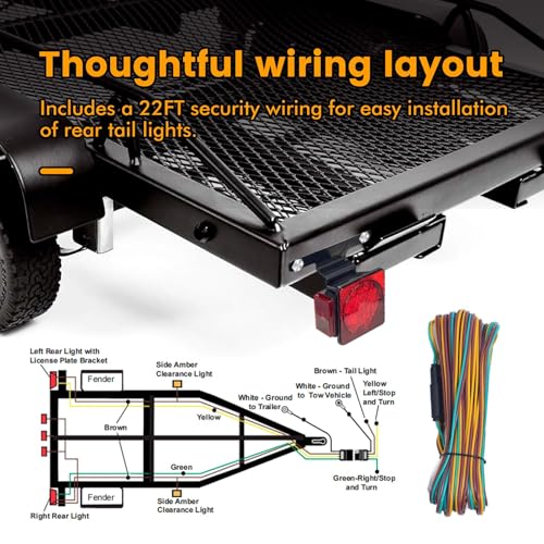 MAXXHAUL 70205 Trailer Light Kit - 12V All LED Left and Right Waterproof Submersible for Trailers Boat Trailer Truck Marine Camper RV Snowmobile