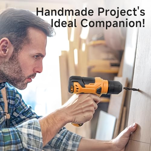 Drill Set - Tool Set with 8V Yellow Cordless Drill