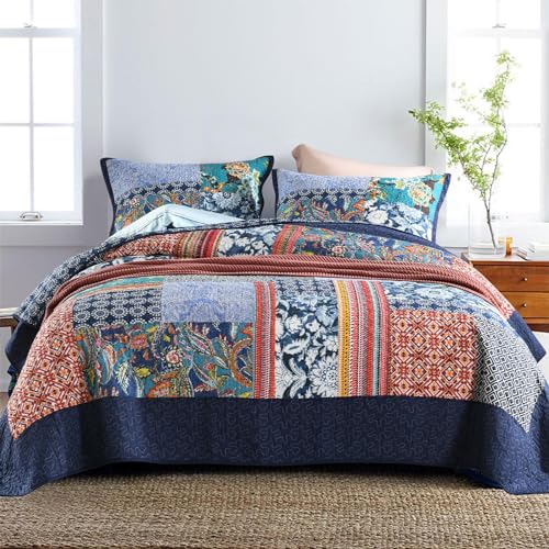 Secgo 100% Cotton Twin Quilt for Comfort