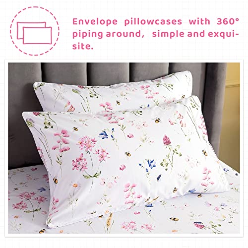 QSH Extra Soft Egyptian Cotton Bed Sheets Set Queen Size