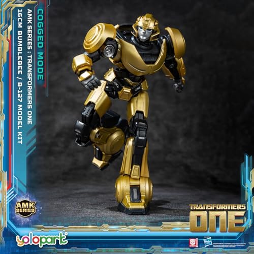 YOLOPARK Bumblebee Transformers Toy (B-127) Cogged Mode 6.3 Inch Highly Articulated Transformers One Action Figures No Converting Transformers Bumblebee Model Kit for Ages 8 and Up