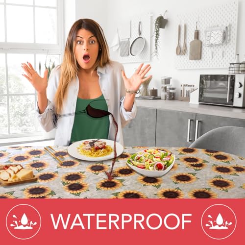Covers For The Home Elastic Table Cloth for Easy Cleanup