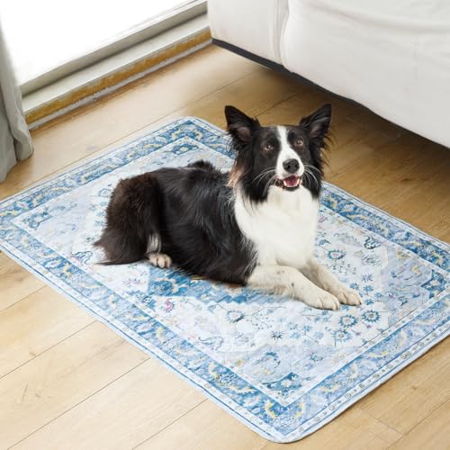 Washable Pee Pads for Dogs 2 Pack Reusable Puppy Training Pads 40\"x26\" Super Absorbent Waterproof Dog Training Pads Non-Slip Potty Pads Whelping Pads Litter Mat