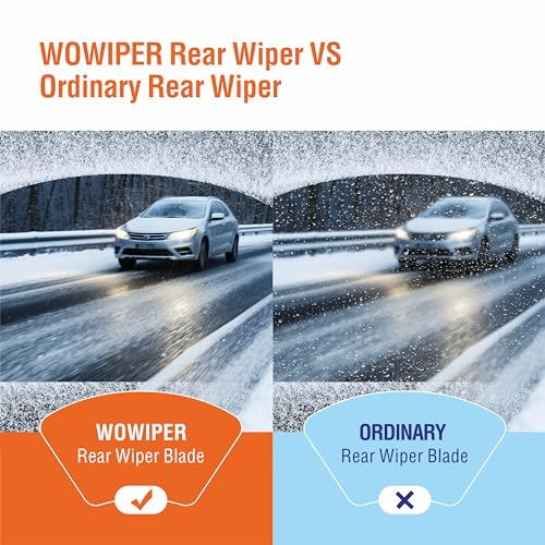 15 inch (A380H) Rear Wiper Blade Replacement for Ford Edge 2021-2015 /BMW X5 2013-2007 /Volvo XC60 2011-2010 XC90 2012-2007 Back Windshield Wiper Blade +More