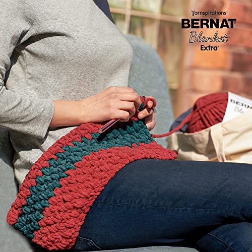 Bernat Blanket Extra Velveteal Yarn - 2 Pack of 300g/10.5oz - Polyester - 7 Jumbo - 97 Yards - Knitting/Crochet