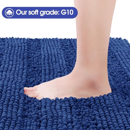 ACCUMTEK Ultra Soft Chenille Bath Rug 32"x20" for Comfort
