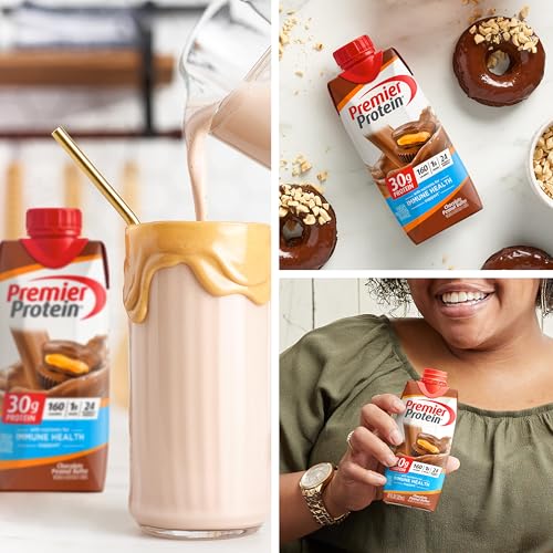 Premier Protein Protein Shake Chocolate Peanut Butter 30g Protein 1g Sugar 11 fl oz Pack of 12
