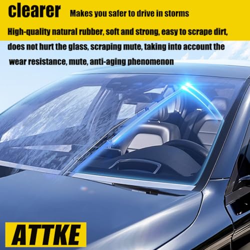 ATTKE 2 Wipers 24\" + 22\" Front Windscreen Wiper Blades for Volvo XC90 2005-2015/S60 2005-2009/XC70 V70 2005-2007-OE Original Quality (set of 2)