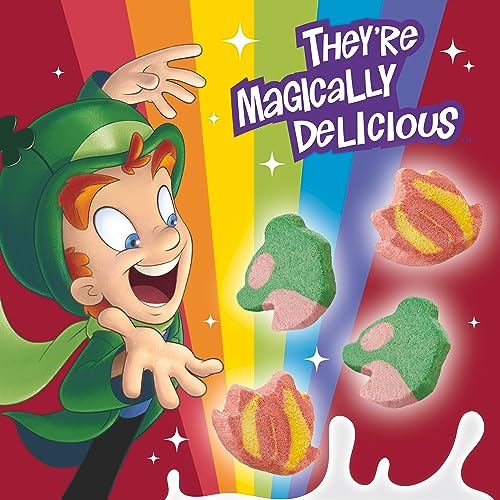 Lucky Charms Cereal with Marshmallows Gluten Free Cereal Made with Whole Grain Family Size 18.6 oz (Pack of 2)