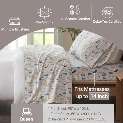 True North by Sleep Philosophy Cozy Flannel Sheets