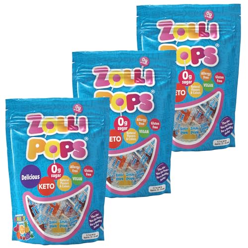 Zollipops Clean Teeth Lollipops | Anti-Cavity Sugar-Free Xylitol Candy for Kids & Keto