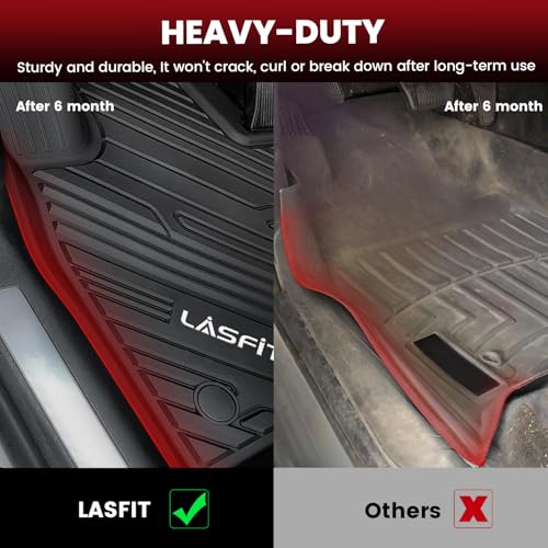 LASFIT Floor Mats Fit for 2020-2023 Ford Explorer All Weather Car Liners