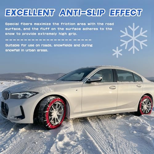 Kaniya KE73 Snow Chains: Anti-Slip Polyester Chains