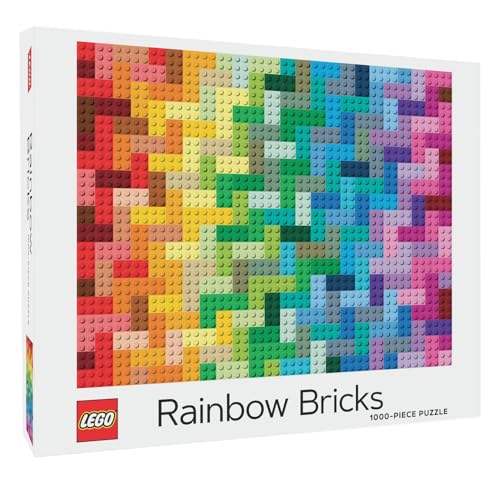 CHRONICLE BOOKS LEGO Rainbow Bricks 1000-Piece Jigsaw Puzzle – Vibrant Challenge
