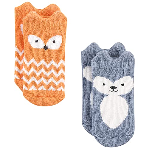 Hudson Baby Girls Unisex Cotton Rich Newborn And Terry Socks Boy Woodland 0-6 Months Boy Woodland 0-6 Months US