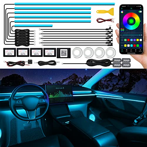 MAODANER RGB Car LED Strip Light: 16M Colors & Sound Active