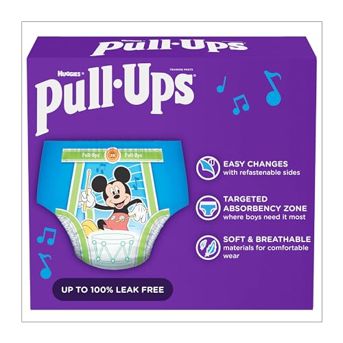 Pull-Ups Boys' Potty Training Pants Training Underwear Size 6 4T-5T (17 Count)