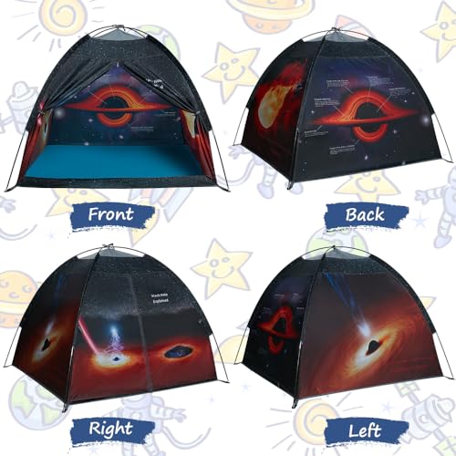 Mnagant Black Hole Play Tents- Space World Dome Tent Playhouse- Imaginative Play Popup Tent for Outdoor and Indoor Fun-Kids Astronaut Space Tent for Boys and Girls- 47\" x 47\" x 43 \"