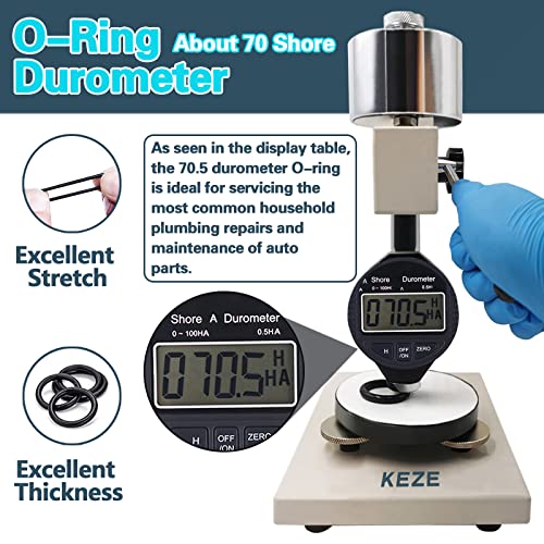 KEZE 680 PCS Rubber Washer Assortment Kit 14 Size Water Hose Washers and 18 Size Nitrile O Ring Washers Set for Outside Faucet Spigot Garden Hose Pressure Washer Plumbing Repair OD 5-33MM