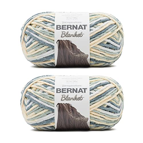 Bernat Blanket BB Soft Sunshine Green Yarn - Pack of 10.5oz/300g - Polyester - #6 Super Bulky - 220 Yards - Knitting & Crochet